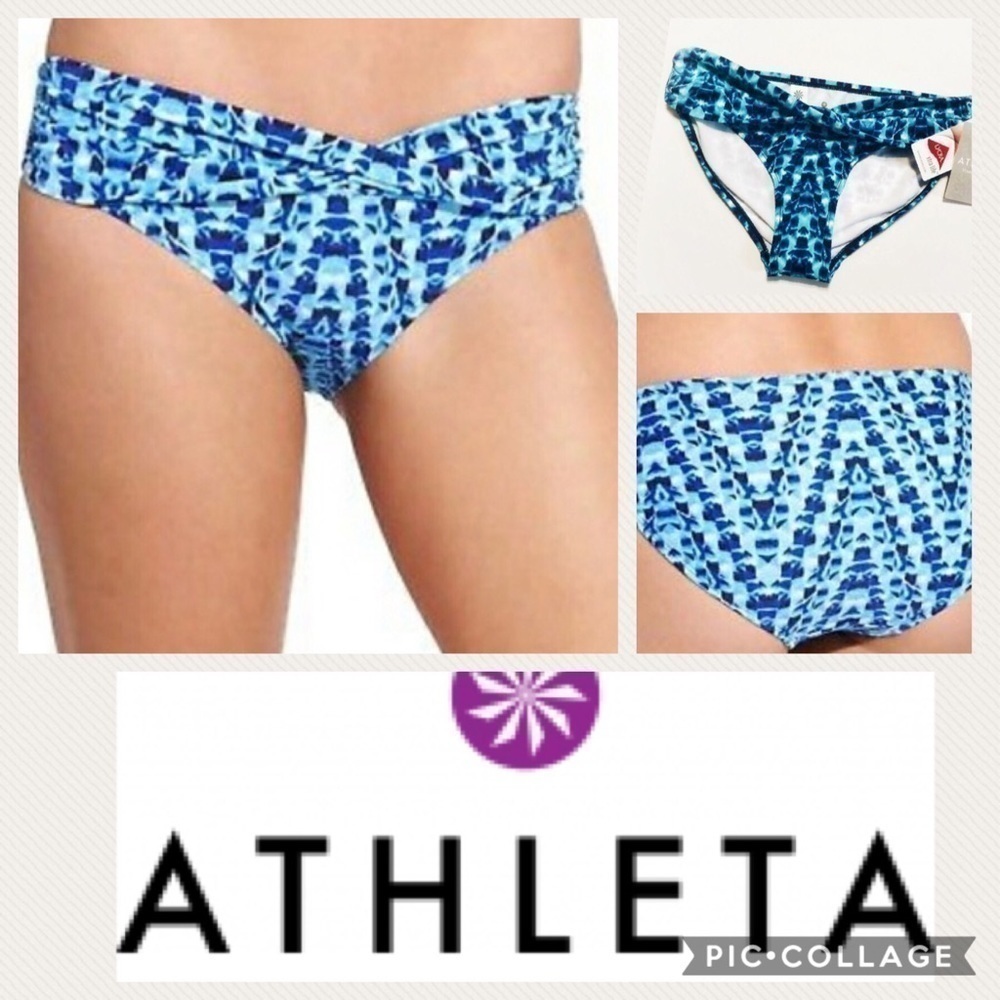 Altheta Tie Die Front Wrap Bikini Bottom NWT XS
